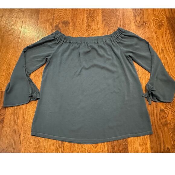 Michael Stars Women's Off Shoulder Boho Style Top – Blue, Size Small - Picture 1 of 9
